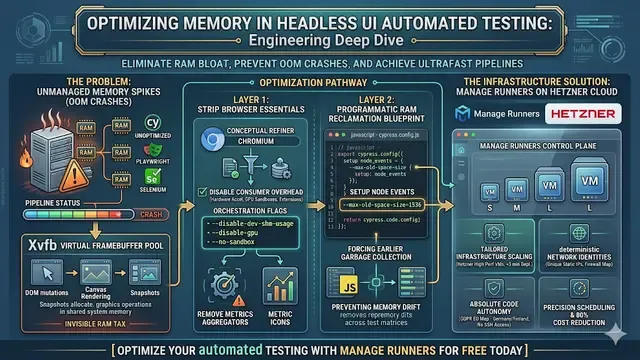 Optimizing Memory in Headless UI Automated Testing