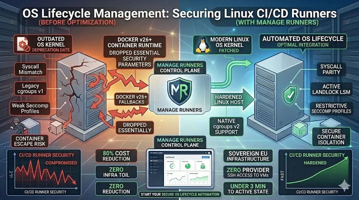 OS Lifecycle Management: Securing Linux CI/CD Runners