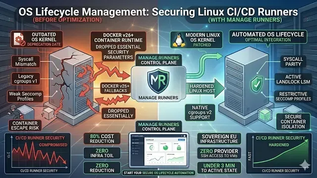 OS Lifecycle Management: Securing Linux CI/CD Runners